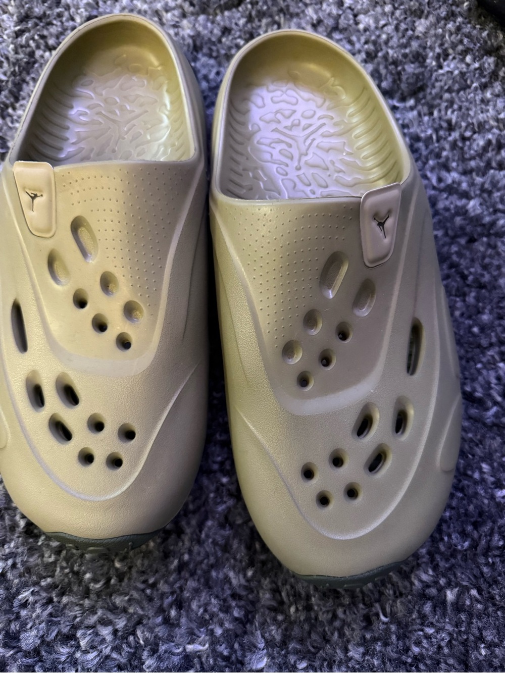 Jordan  Olive Green Foam Clogs